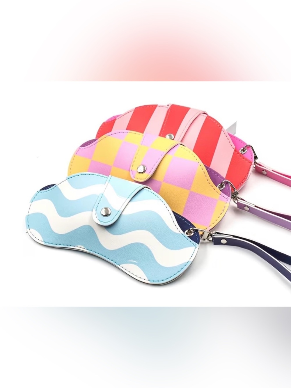 Kids Lip-Shaped Crossbody Bag - Blue, Pink & Yellow